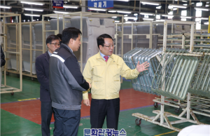 정헌율 익산시장, ‘한국GM 협력업체 애로사항 해결’ 위해 현장 방문