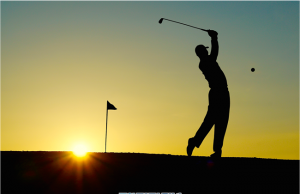 중년 척추를 가진 중년 골퍼들에게