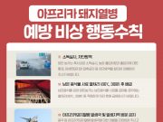 경기도, 돼지열병 확산 방지에 총력 대응