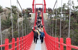 태안군, 백화산 구름다리 마침내 개통