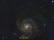 밀양아리랑우주천문대, 2000만년 전 별의 최후를 관측하다