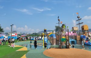 안동시, 낙동강변 야외 물놀이장 확장 개장