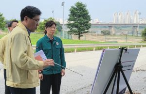 문체부 제2차관, 공공체육시설 집중호우 피해 현장 점검