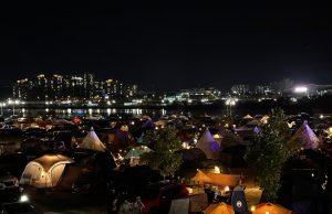 안동시, 캠핑축제 낙동강변 1,500동 텐트촌 펼쳐져