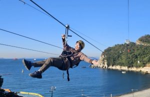 부산 태종대 오션 플라잉 테마파크 개장식 개최