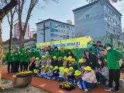 영주시 하망동, 봄맞이 꽃 화분 식재 행사 실시