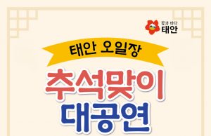 태안군, 13일 태안 5일장서 ‘추석맞이 대공연’ 개최