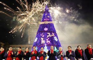 대전시청 남문광장에서 성탄트리 점등식