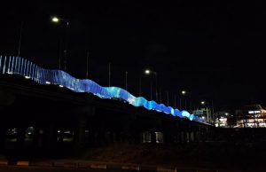 청주시 꽃다리의 변신! 청남교 밤풍경이 달라진다