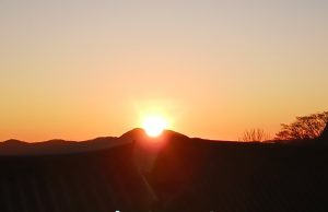 부산 범어사에서 새해 일출을 맞이하다