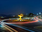 함안 관문에 우뚝 선 아라가야 상징…사슴모양 뿔잔 조형물 설치