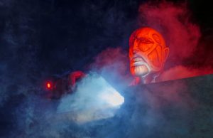 ‘진격의 거인’ 세계관 일본 아와지섬에 등장…니지겐노모리 컬래버 이벤트 개막